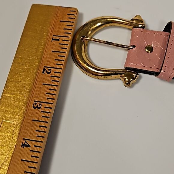 Pink Belt Gold Hardware sz 10 Waist 27"-31" - Picture 7 of 8